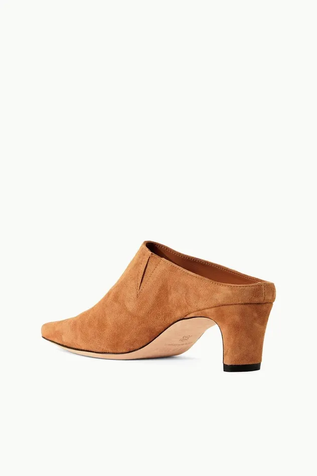 Women Mules and Flats STAUD STAUD WALLY MULE TAN SUEDE Women Mules and Flats STAUD STAUD WALLY MULE TAN SUEDE