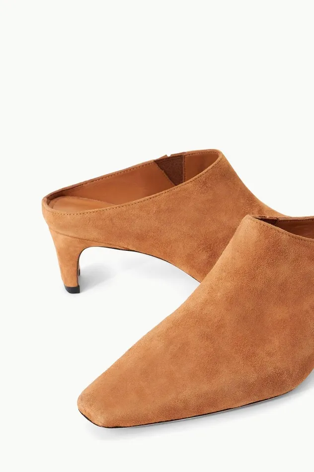Women Mules and Flats STAUD STAUD WALLY MULE TAN SUEDE Women Mules and Flats STAUD STAUD WALLY MULE TAN SUEDE