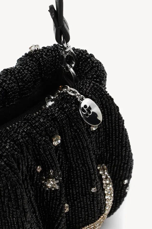 Women Shoulder STAUD BEADED BEAN BAG STARRY NIGHT Women Shoulder STAUD BEADED BEAN BAG STARRY NIGHT