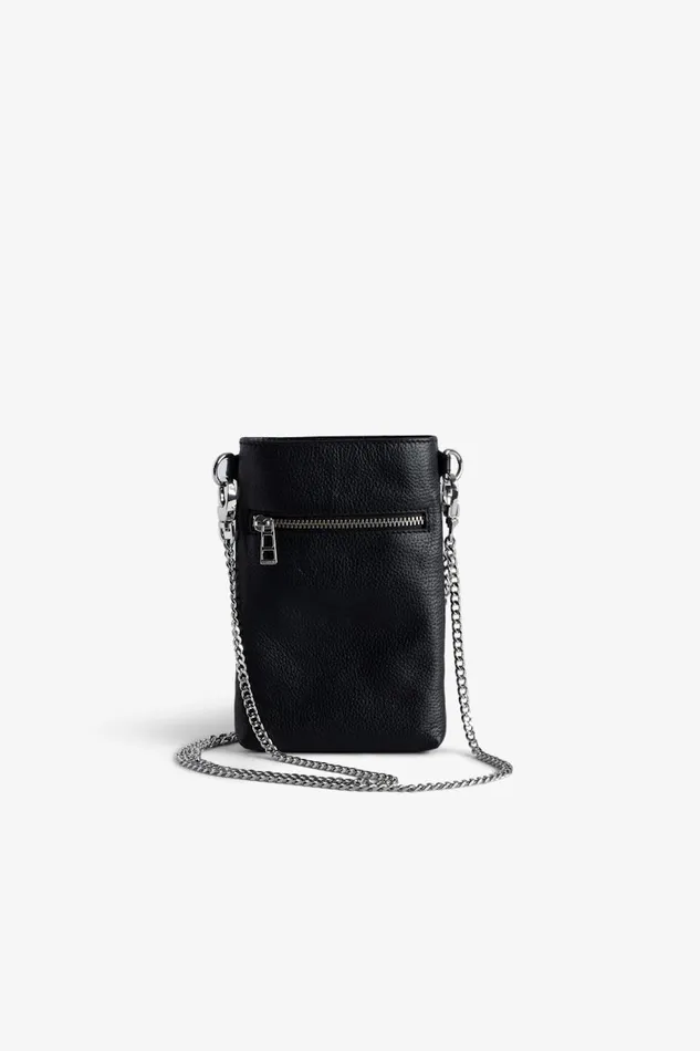 Women Zadig and Voltaire Clutches Rock Dotted Swiss Pouch Clutch Black