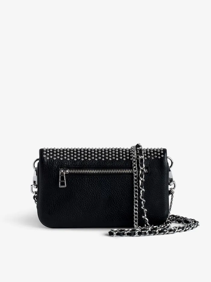 Women Zadig and Voltaire Clutches Rock Nano Dotted Swiss Clutch Black