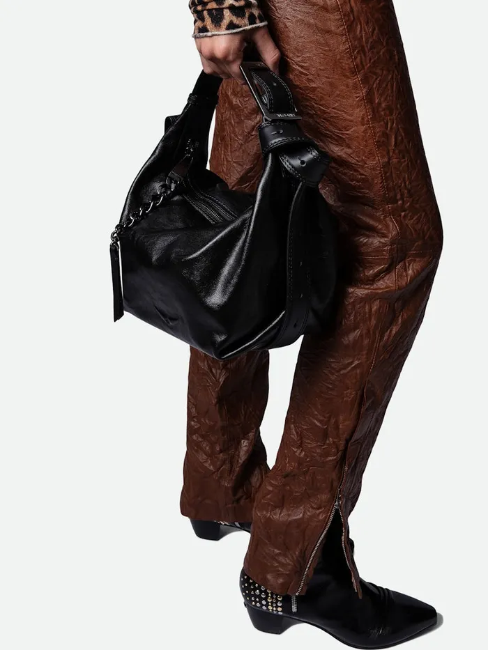 Women Zadig and Voltaire Leather Le Cecilia Bag Black