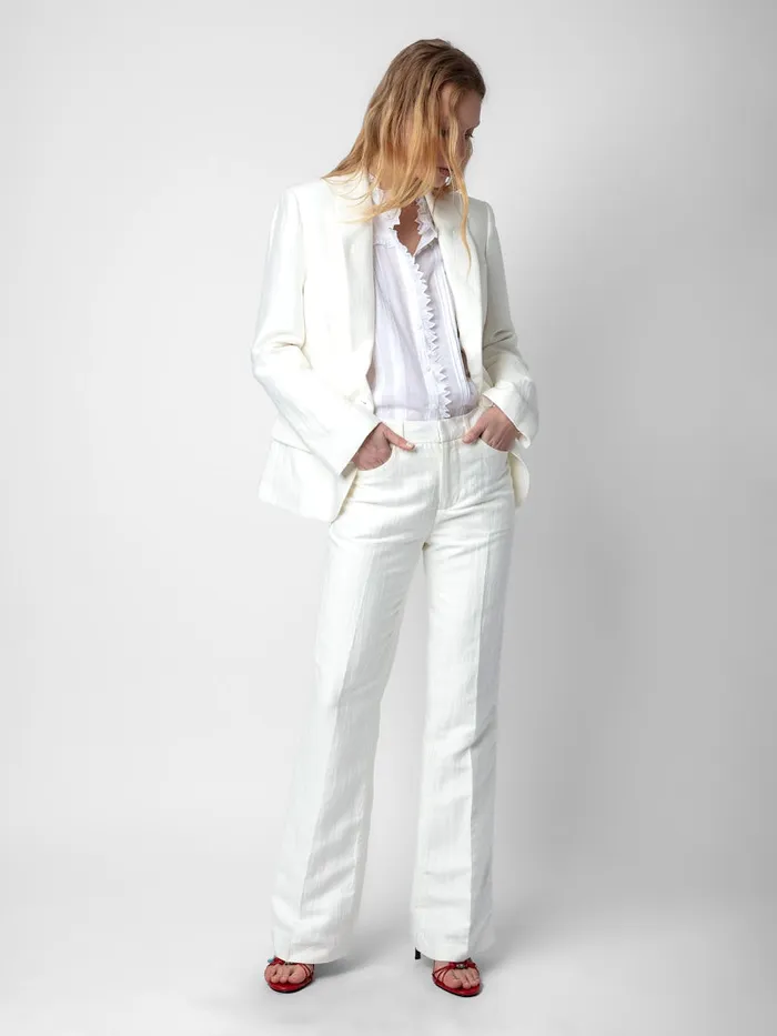 Women Zadig and Voltaire Suiting Pistol Pants White
