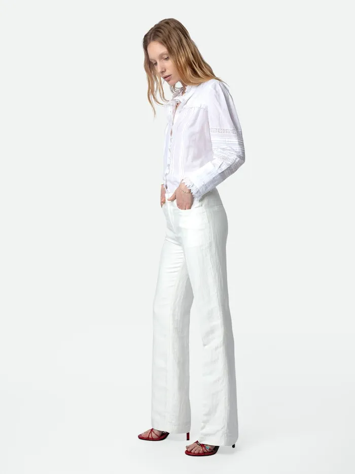 Women Zadig and Voltaire Suiting Pistol Pants White