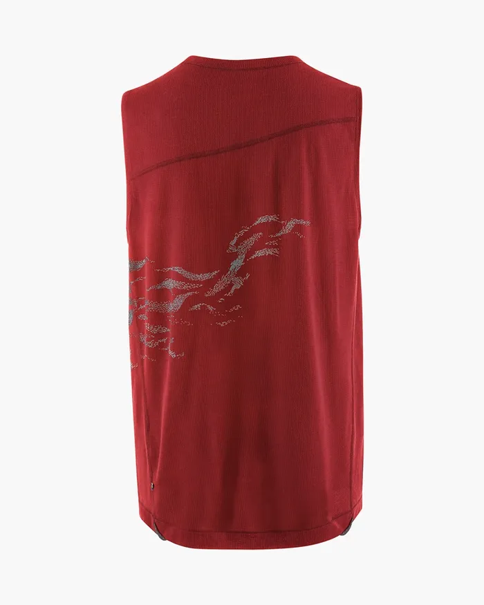125 Lignum Britta Tanktop Britta MarakattLabba Ruby Red Men Klttermusen TShirts