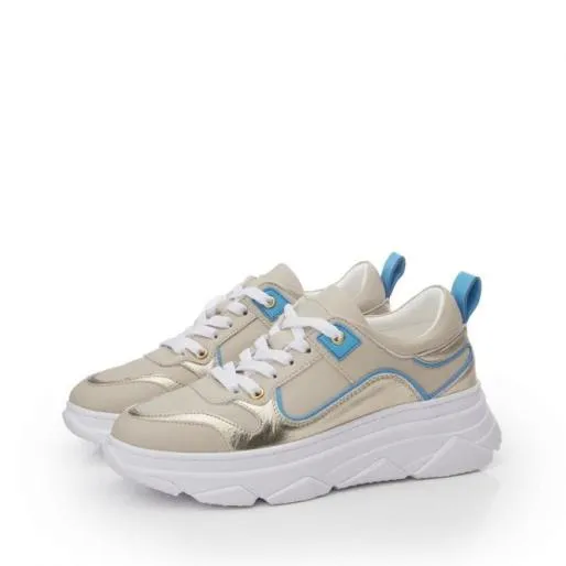 Aglow Off White Porvair Women Moda In Pelle Platform Trainers Aglow Off White Porvair Women Moda In Pelle Platform Trainers