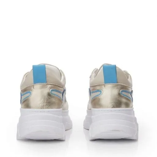 Aglow Off White Porvair Women Moda In Pelle Platform Trainers Aglow Off White Porvair Women Moda In Pelle Platform Trainers