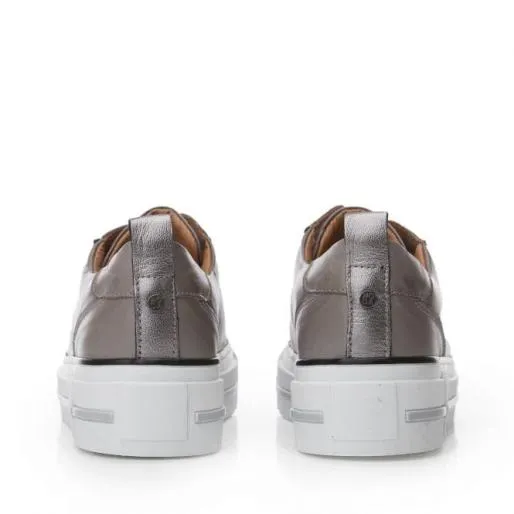 Aimee Grey Leather Women Moda In Pelle SlipOn Trainers Aimee Grey Leather Women Moda In Pelle SlipOn Trainers