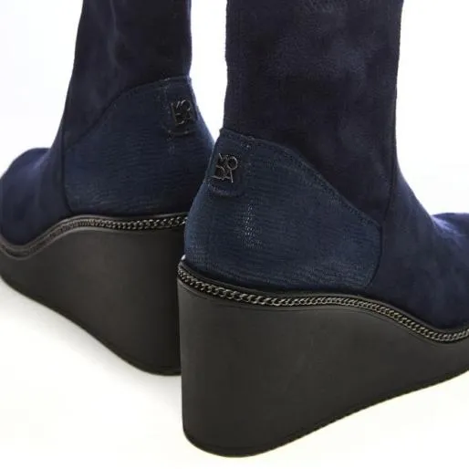 Alaina Navy Alcantara Women Moda In Pelle Ankle Boots Alaina Navy Alcantara Women Moda In Pelle Ankle Boots