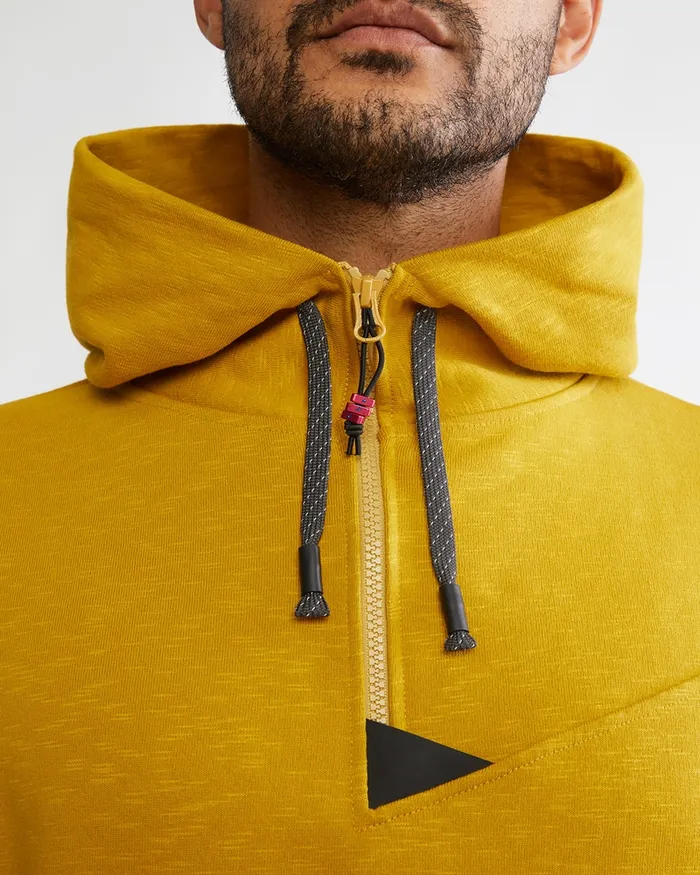 Alfsol Half Zip Hoodie Britta Britta MarakattLabba Light Gold Men Klttermusen Fleeces and Sweaters