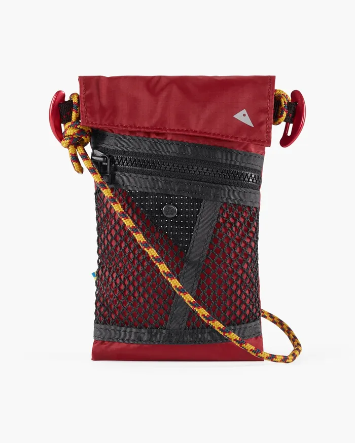 Algir Lanyard Pocket Lanyard Pocket Burnt Russet MenWomen Klttermusen Gear Bags and Organisers