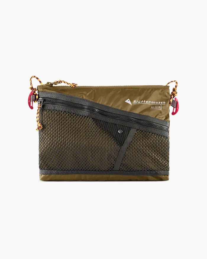 Algir Medium Accessory Bag Olive MenWomen Klttermusen Accessories