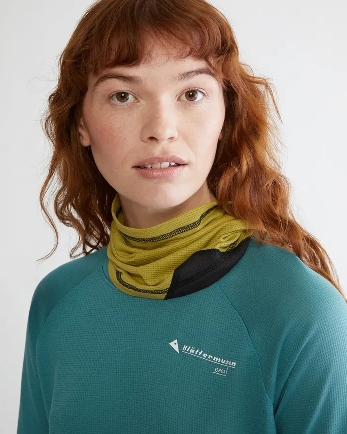 Allvis Neck Gaiter Ruby Red MenWomen Klttermusen Scarves and Neckwarmers
