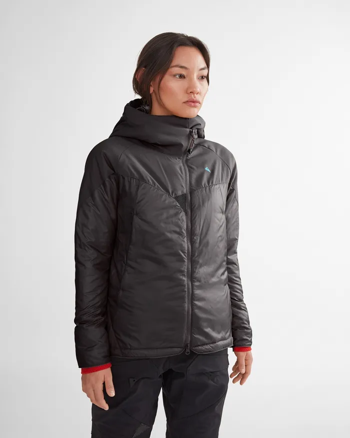 Alv Primaloft Hooded Jacket Rose Red Women Klttermusen Down and Insulated Jackets