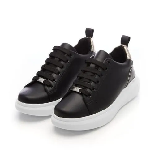 Ameliana Black Porvair Women Moda In Pelle Platform Trainers Ameliana Black Porvair Women Moda In Pelle Platform Trainers