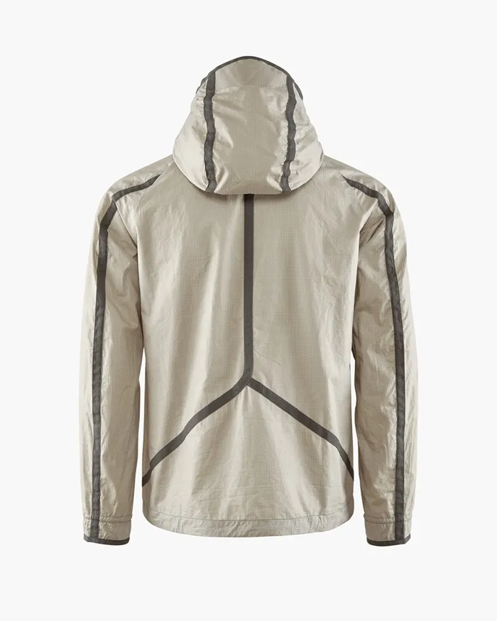 Ansur Hooded Katla Cotton Wind Jacket Dove Raven Men Klttermusen Wind Resistant Jackets