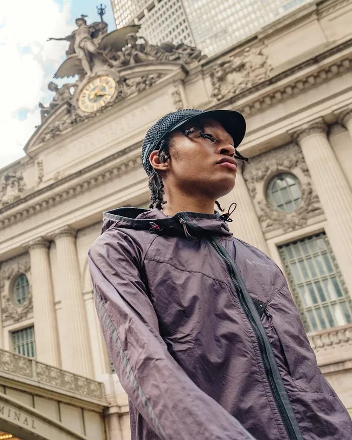 Ansur Hooded Katla Cotton Wind Jacket Dove Raven Men Klttermusen Wind Resistant Jackets