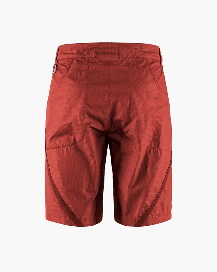 Ansur Katla Cotton Shorts Rose Red Men Klttermusen Shorts