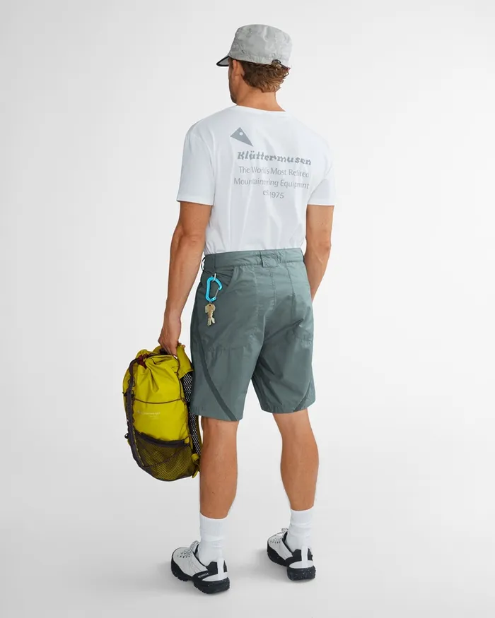 Ansur Katla Cotton Shorts Stone Blue Men Klttermusen Shorts