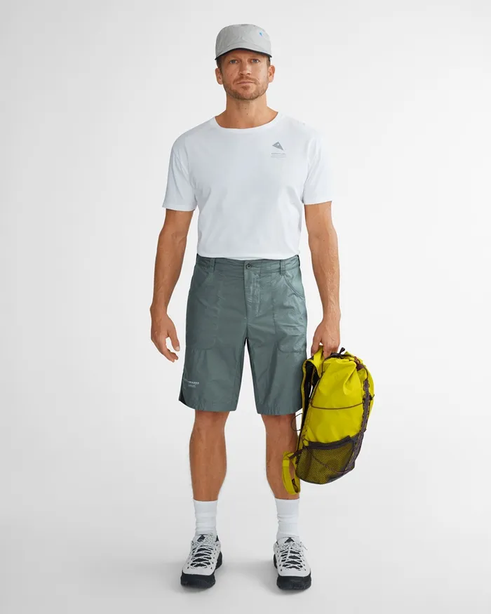 Ansur Katla Cotton Shorts Stone Blue Men Klttermusen Shorts