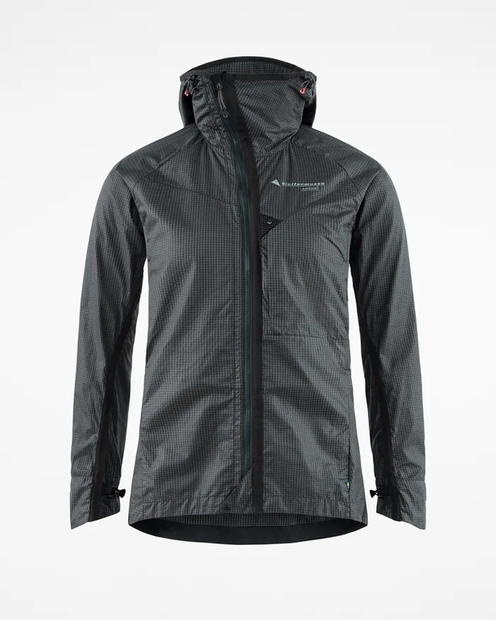 Ansur Windproof Parka Raven Copper Women Klttermusen Wind Resistant Jackets