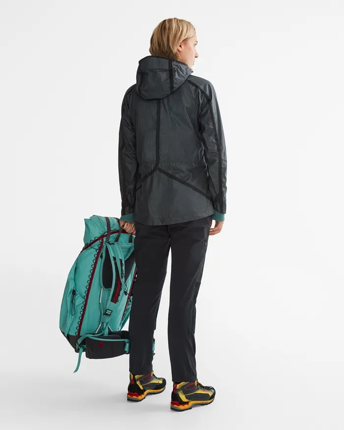 Ansur Windproof Parka Raven Copper Women Klttermusen Wind Resistant Jackets