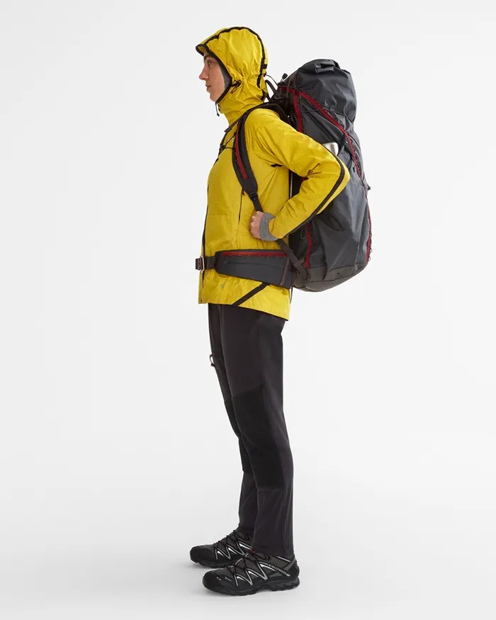 Ansur Windproof Parka Sulphur Raven Women Klttermusen Wind Resistant Jackets