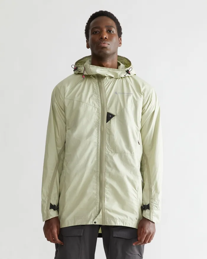 Ansur Windproof Parka Swamp Greensilver Green Men Klttermusen Wind Resistant Jackets