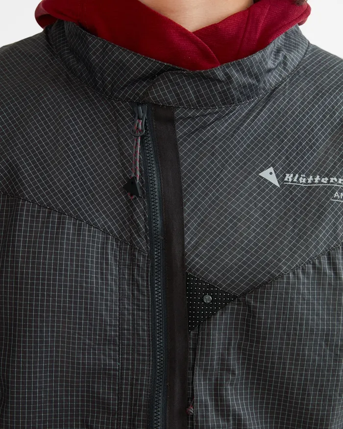 Ansur Windproof Vest Stone Blue Men Klttermusen Wind Resistant Jackets