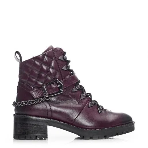 Aranie Burgundy Leather Women Moda In Pelle Ankle Boots Aranie Burgundy Leather Women Moda In Pelle Ankle Boots