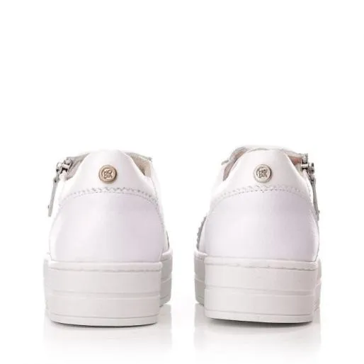 Arissa White Leather Women Moda In Pelle White Trainers Arissa White Leather Women Moda In Pelle White Trainers