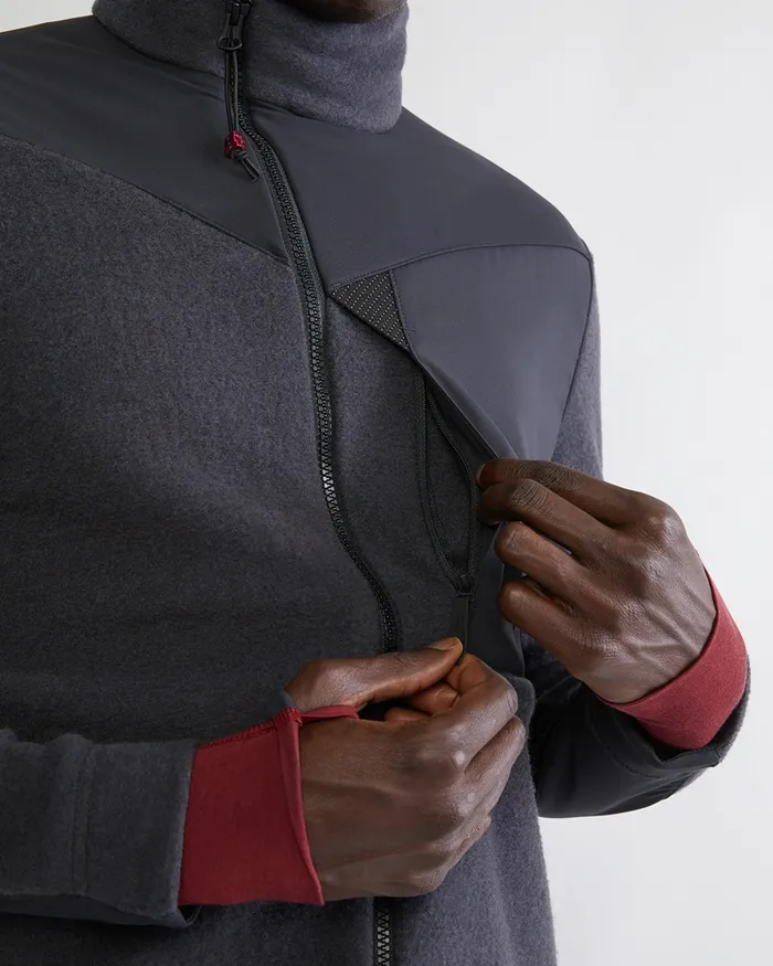 Arngrim Wuru Zip Klttermusen Off The Mountain Collection Raven Men Klttermusen Fleeces and Sweaters
