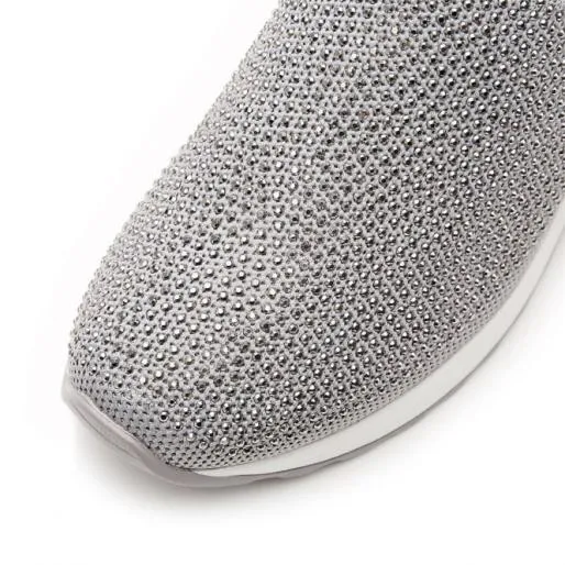 Arolia Grey Textile Women Moda In Pelle SlipOn Trainers Arolia Grey Textile Women Moda In Pelle SlipOn Trainers