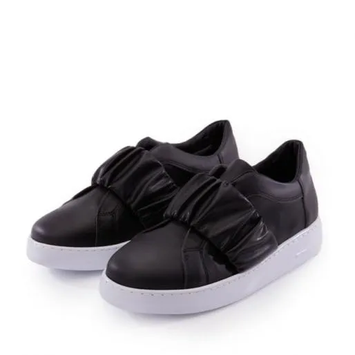 Arrington Black Porvair Women Moda In Pelle Casual Shoes And Trainers Arrington Black Porvair Women Moda In Pelle Casual Shoes And Trainers