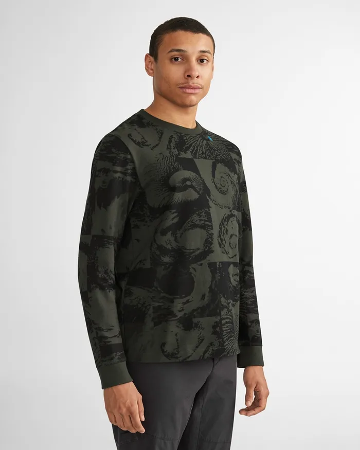 Ask LongSleeve Tee Hurricane Rosin Green Men Klttermusen TShirts