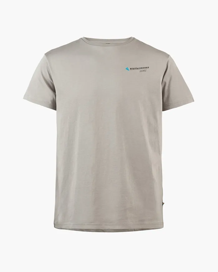 Association Short Sleeve Tee Flint Grey Men Klttermusen TShirts