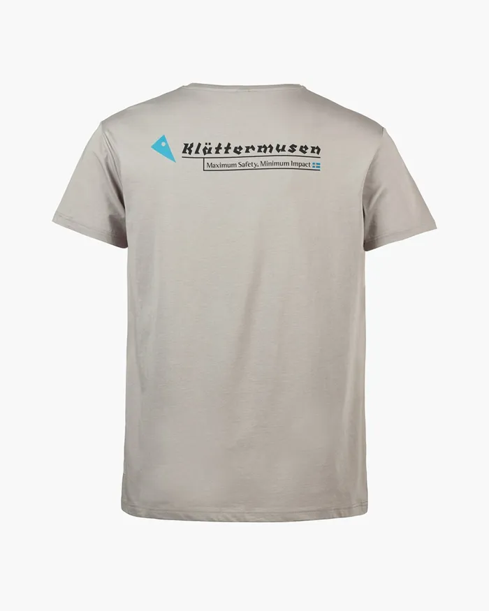 Association Short Sleeve Tee Flint Grey Men Klttermusen TShirts