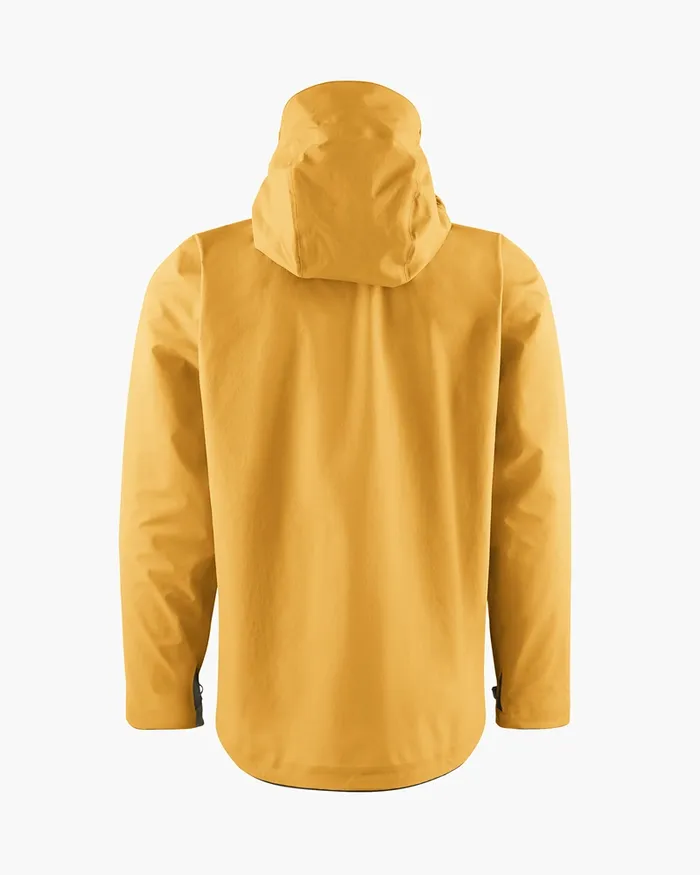 Asynja Lightweight CutanJacket Amber Gold Men Klttermusen Waterproof Jackets