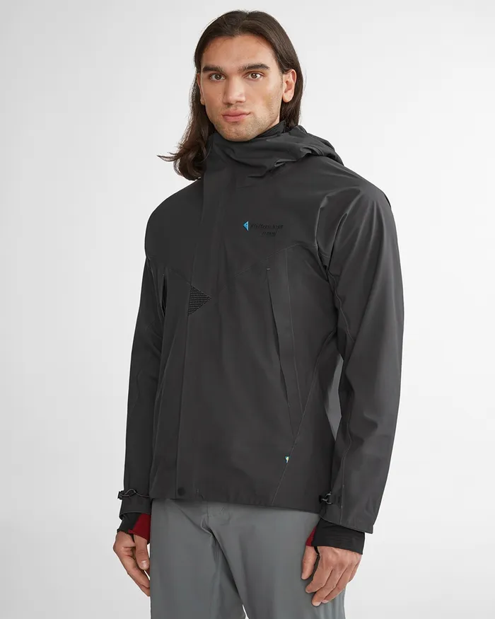 Asynja Lightweight CutanJacket Amber Gold Men Klttermusen Waterproof Jackets