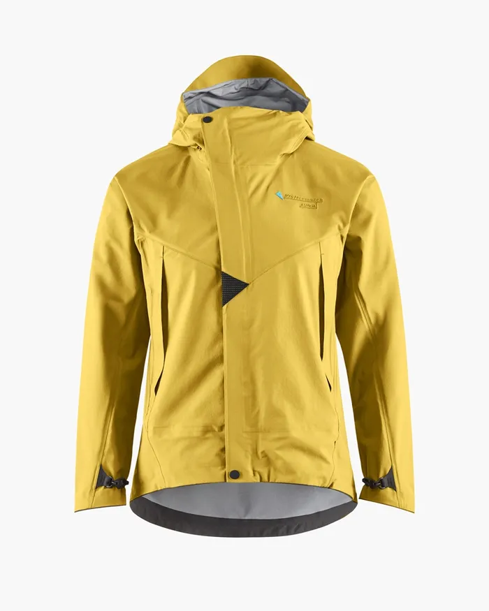 Asynja Lightweight Cutan Jacket Dusty Yellow Women Klttermusen Waterproof Jackets
