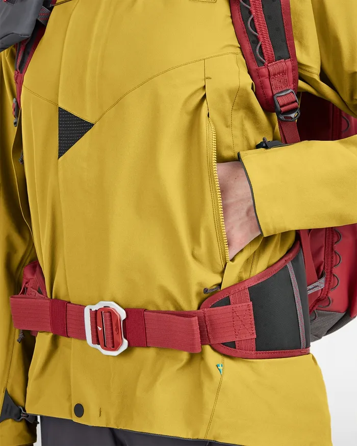 Asynja Lightweight Cutan Jacket Dusty Yellow Women Klttermusen Waterproof Jackets
