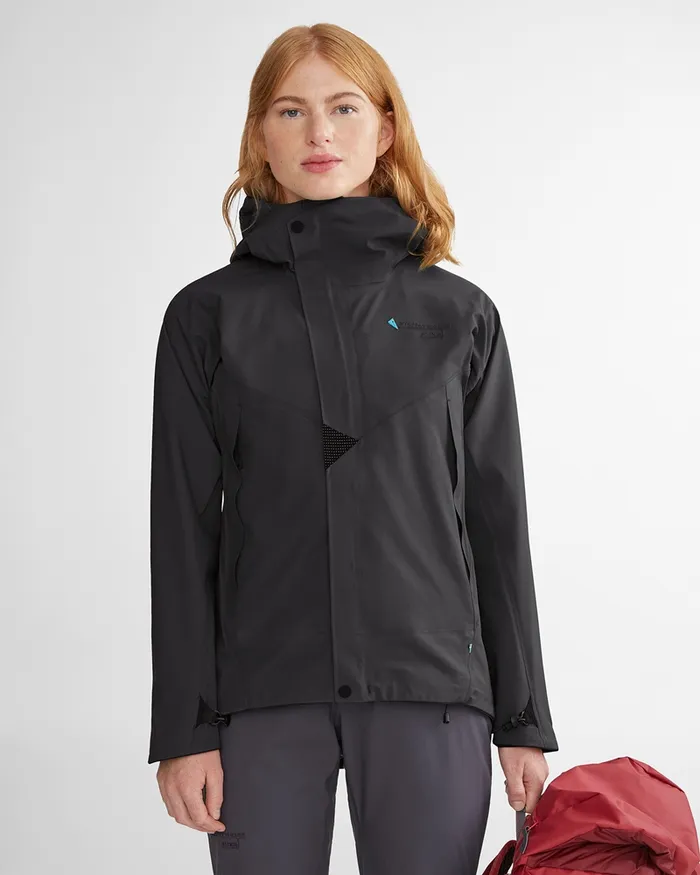 Asynja Lightweight Cutan Jacket Silver Green Women Klttermusen Waterproof Jackets
