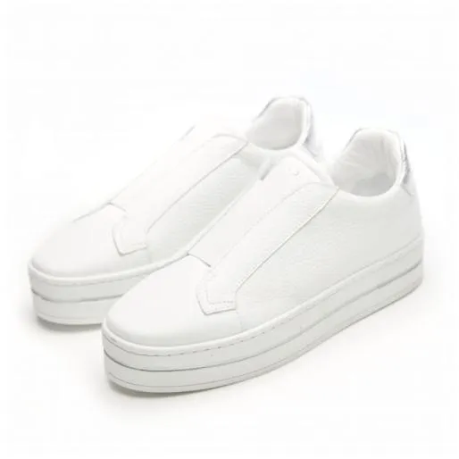 Athalie White Leather Women Moda In Pelle SlipOn Trainers Athalie White Leather Women Moda In Pelle SlipOn Trainers