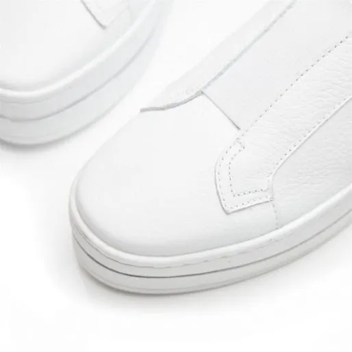 Athalie White Leather Women Moda In Pelle SlipOn Trainers Athalie White Leather Women Moda In Pelle SlipOn Trainers
