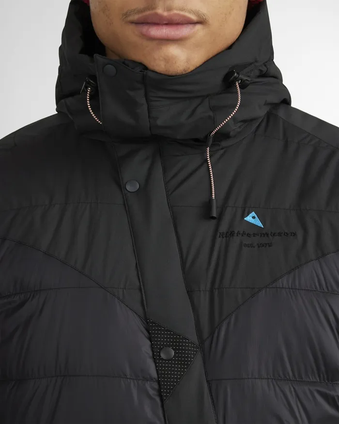 Atle 20 37 Levitend Down Hood Jacket Pitch Black Men Klttermusen Down and Insulated Jackets