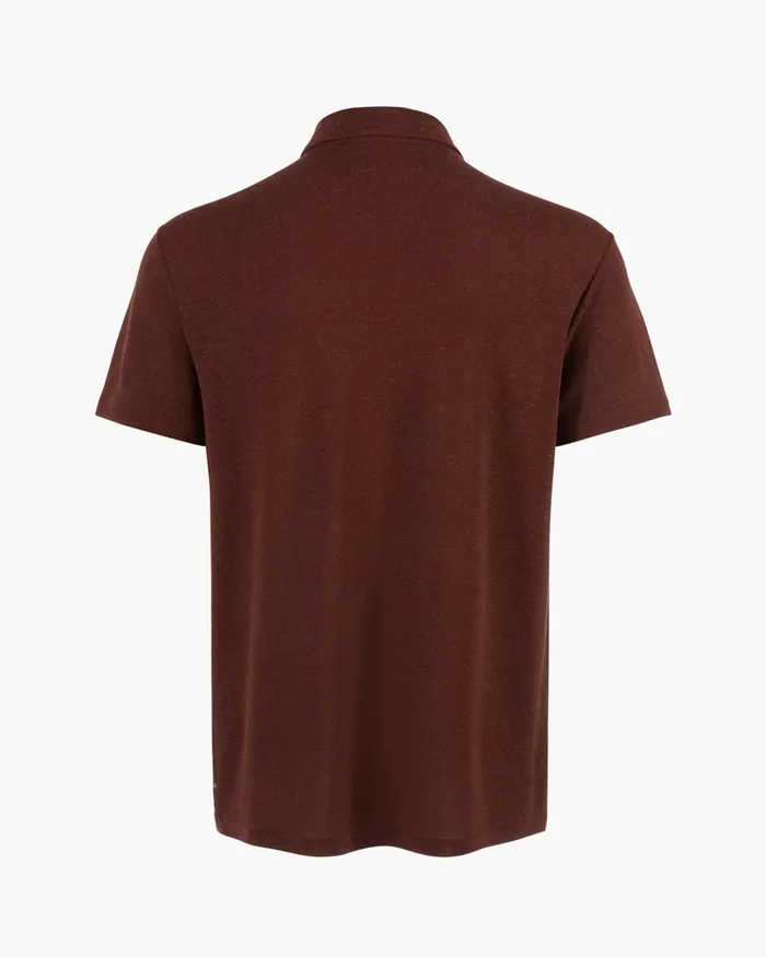 Aurvandil Short Sleeved Polo Off The Mountain Burnt Lava Men Klttermusen TShirts