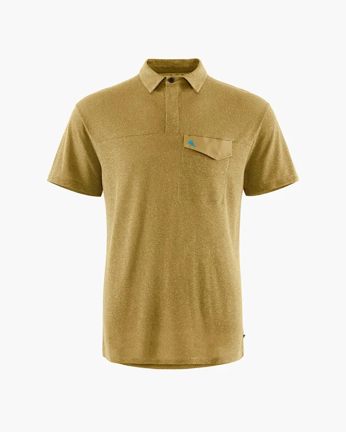Aurvandil Short Sleeved Polo Off The Mountain Dark Straw Men Klttermusen TShirts Aurvandil Short Sleeved Polo Off The Mountain Dark Straw Men Klttermusen TShirts