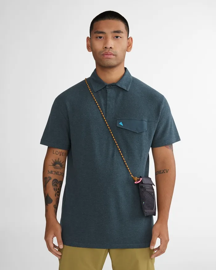 Aurvandil Short Sleeved Polo Off The Mountain Dark Straw Men Klttermusen TShirts