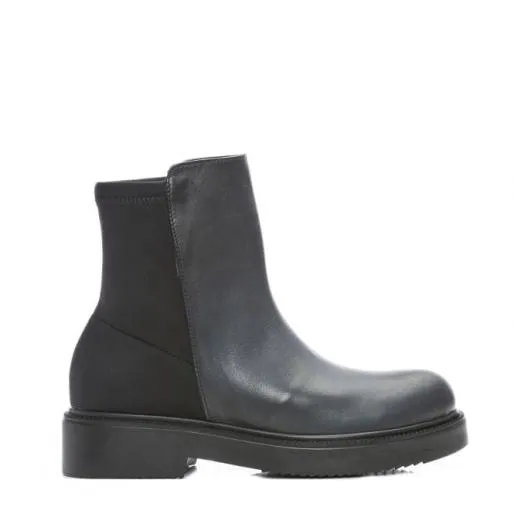 B City Black Leather Women Moda In Pelle Ankle Boots B City Black Leather Women Moda In Pelle Ankle Boots