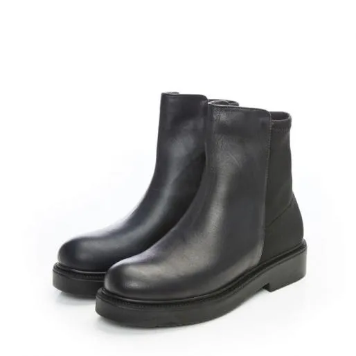 B City Black Leather Women Moda In Pelle Ankle Boots B City Black Leather Women Moda In Pelle Ankle Boots